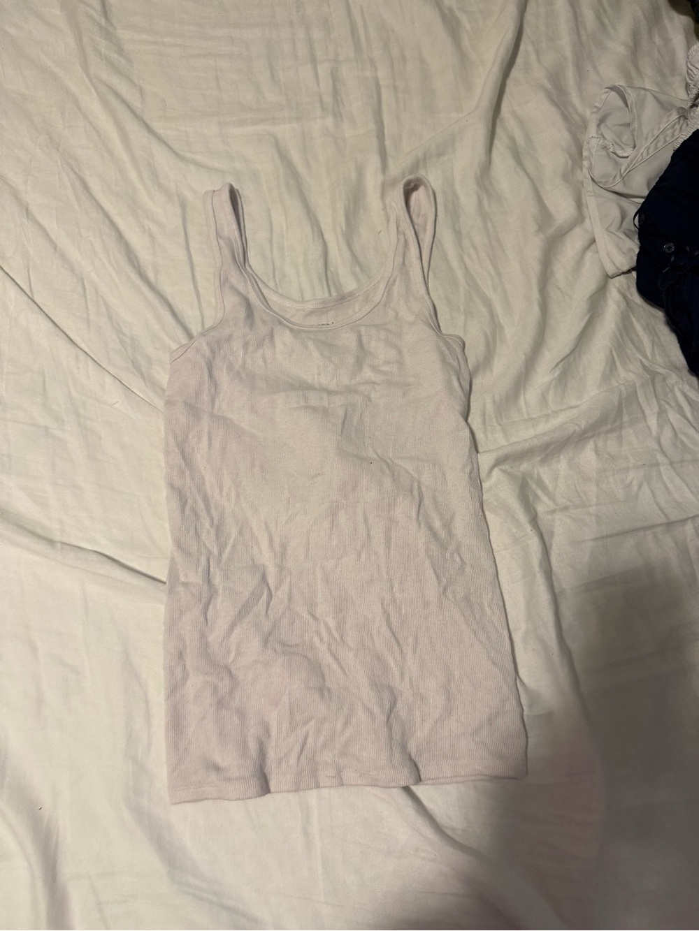 Time and Tru Pale Pink Scoop Neck Tank Top
